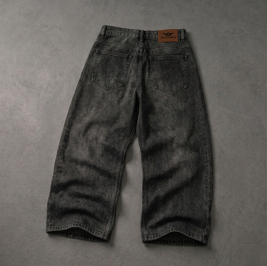 VAQUERO NEGRO BAGGY ROSAS (Drop 001)